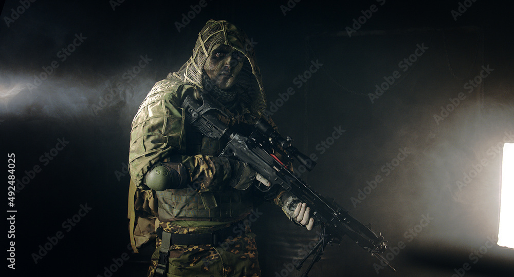 Fighter with a crossbow. Apocalypse Fighter with a crossbow. Apocalypse