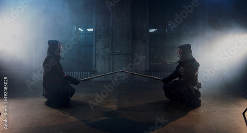 kendo duel, indoor fighters