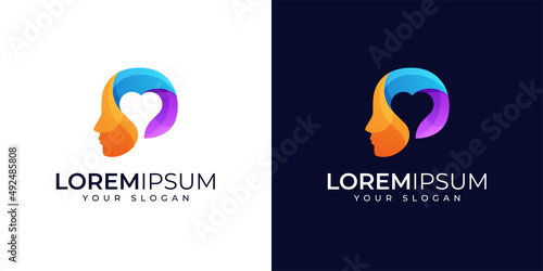 colorful people and love logo design inspiration
