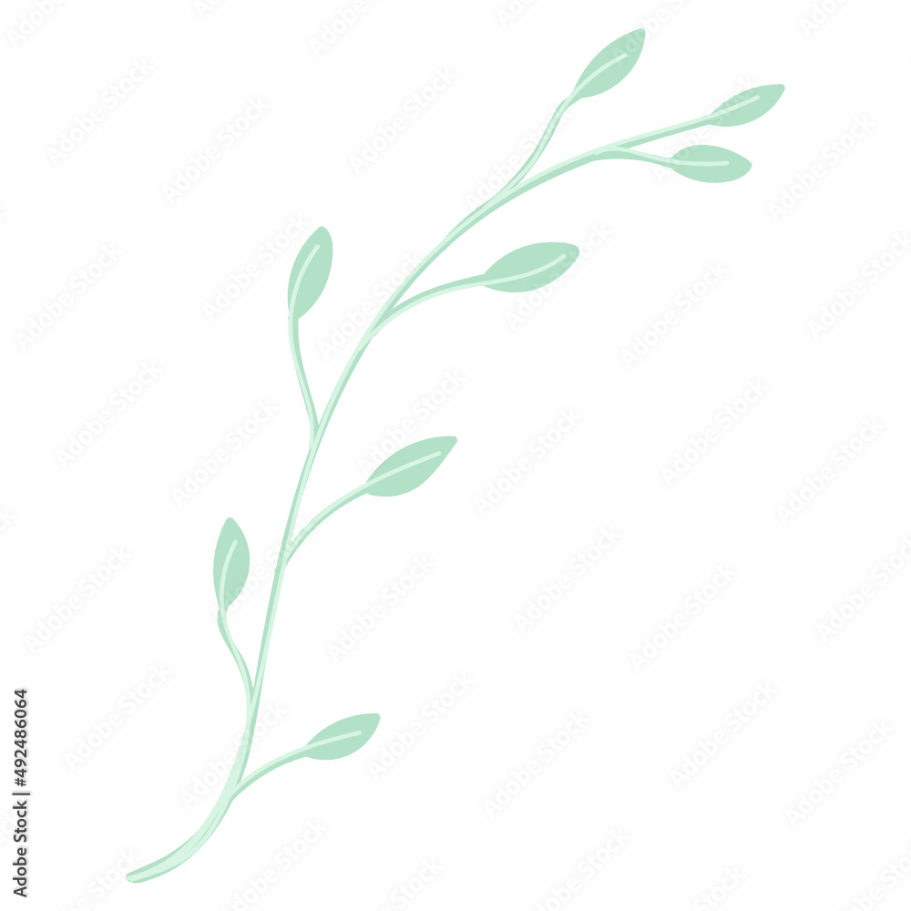 Leaf vector. Collection of leaves