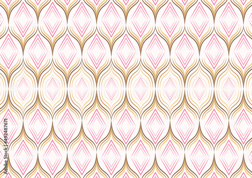 Fototapeta premium Luxury silk fabric seamless pattern
