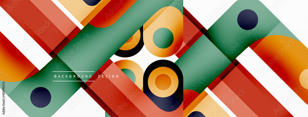 Colorful dynamic stripe composition. Lines geometric creative abstract background for wallpaper, banner or landing Colorful dynamic stripe composition. Lines geometric creative abstract background for wallpaper, banner or landing