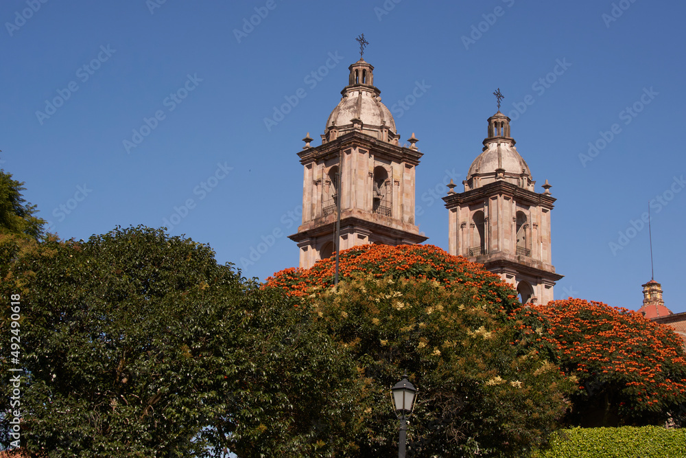 Church of the center of Valle de Bravo in Mexico