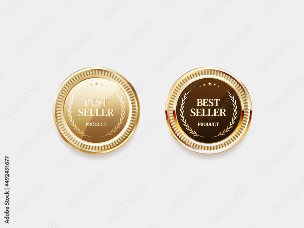 Fototapeta premium Luxury golden label and symbol