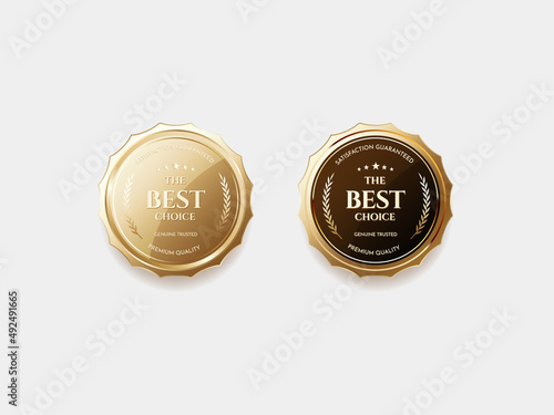 Luxury golden label and symbol