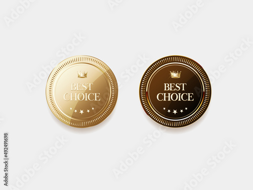 Luxury golden label and symbol