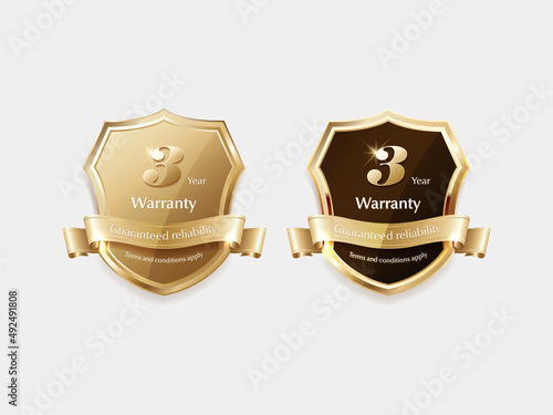 Luxury golden label and symbol