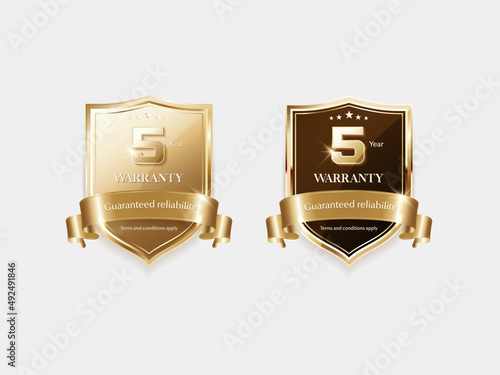 Luxury golden label and symbol