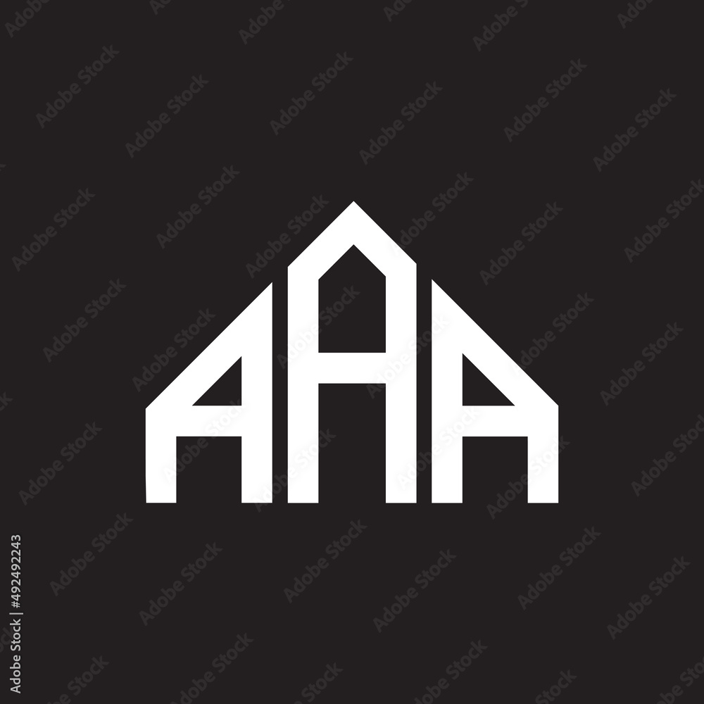 AAA letter logo design on black background. AAA creative initials letter logo concept. AAA letter design. AAA letter logo design on black background. AAA creative initials letter logo concept. AAA letter design.