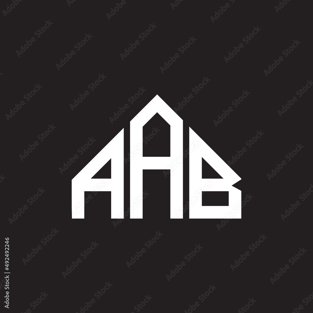 AAB letter logo design on black background. AAB creative initials letter logo concept. AAB letter design. AAB letter logo design on black background. AAB creative initials letter logo concept. AAB letter design.