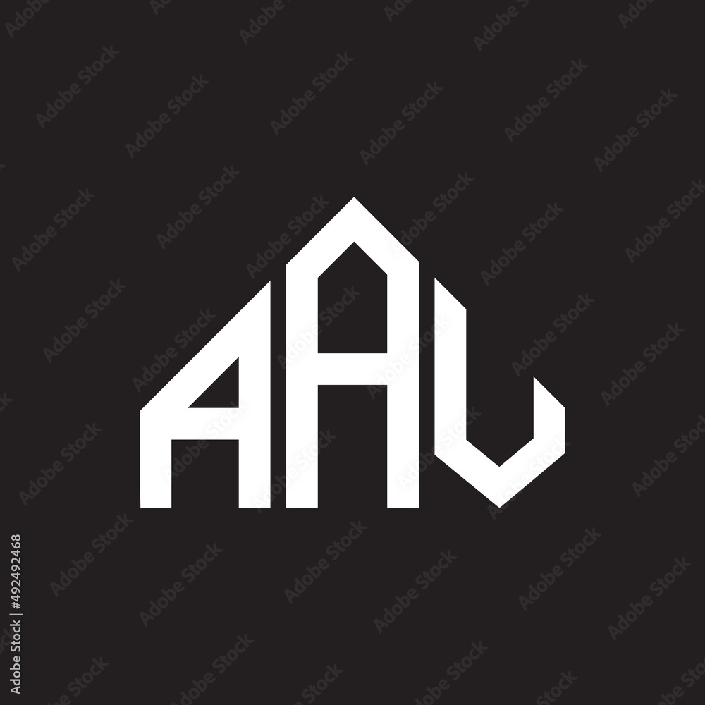 AAV letter logo design on black background. AAV creative initials letter logo concept. AAV letter design. AAV letter logo design on black background. AAV creative initials letter logo concept. AAV letter design.