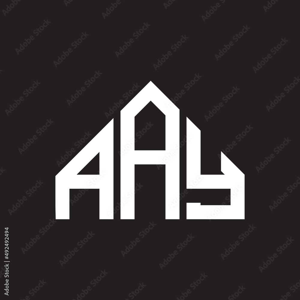 AAY letter logo design on black background. AAY creative initials letter logo concept. AAY letter design. AAY letter logo design on black background. AAY creative initials letter logo concept. AAY letter design.