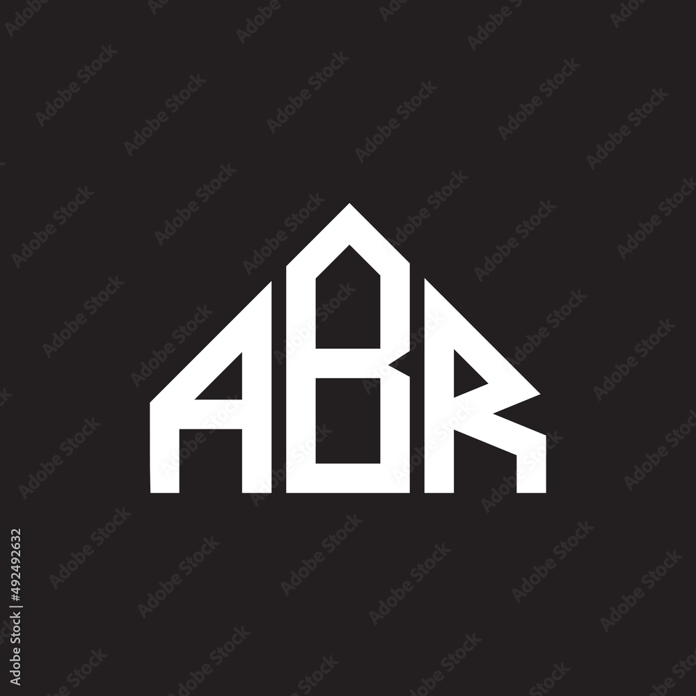ABR letter logo design on black background. ABR creative initials letter logo concept. ABR letter design. 