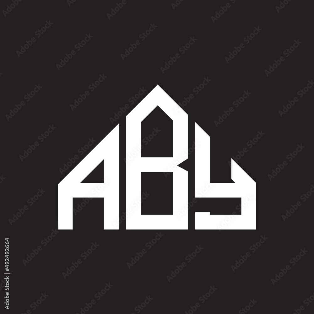 ABY letter logo design on black background. ABY creative initials letter logo concept. ABY letter design. ABY letter logo design on black background. ABY creative initials letter logo concept. ABY letter design.