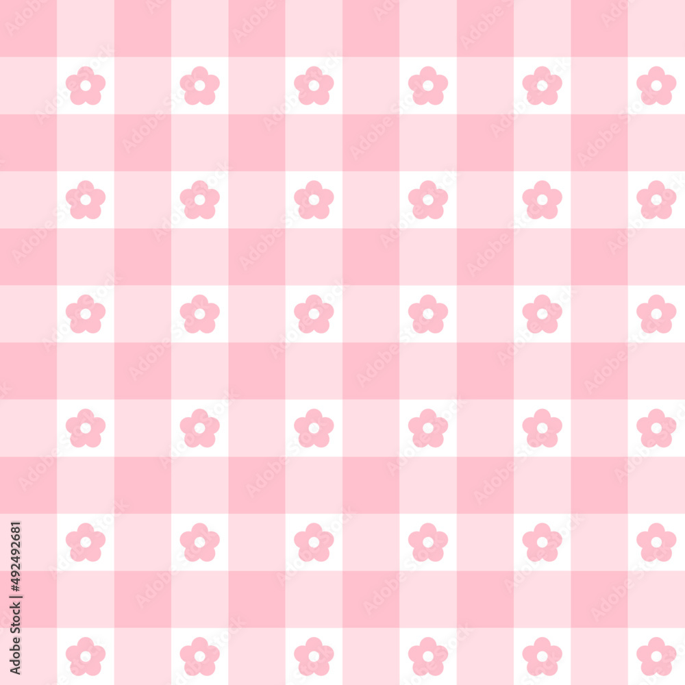 seamless pattern with pink flowers seamless pattern with pink flowers