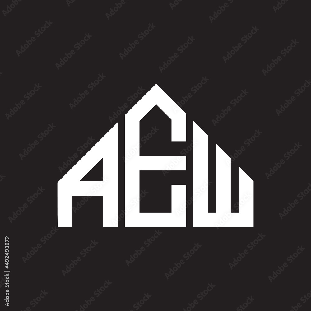 AEW letter logo design. AEW monogram initials letter logo concept. AEW letter design in black background. AEW letter logo design. AEW monogram initials letter logo concept. AEW letter design in black background.