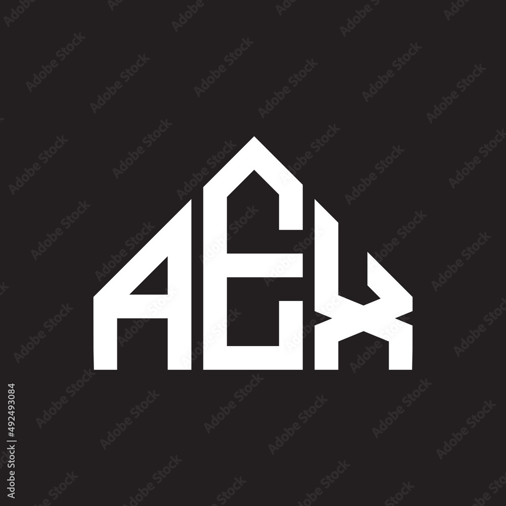 AEX letter logo design. AEX monogram initials letter logo concept. AEX letter design in black background. AEX letter logo design. AEX monogram initials letter logo concept. AEX letter design in black background.