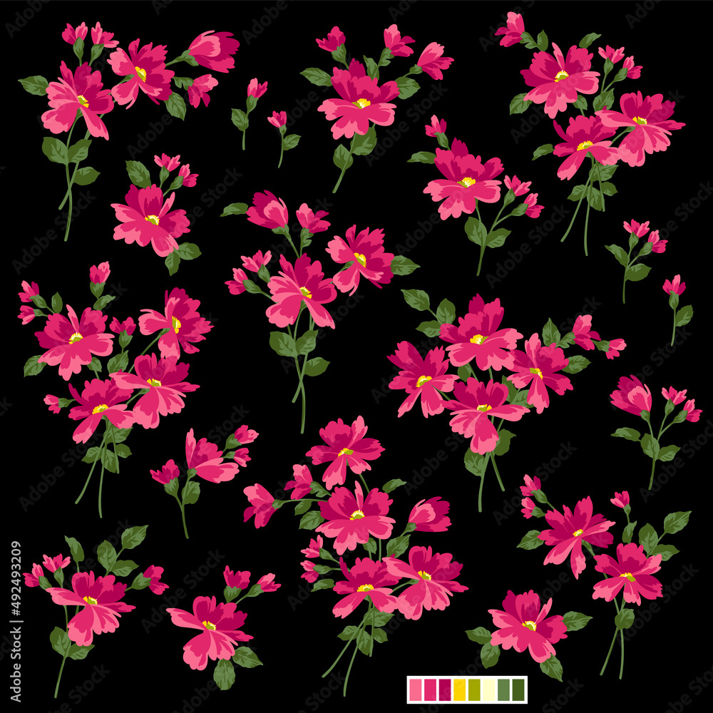 Abstract and impressive cute flower material, Abstract and impressive cute flower material,
