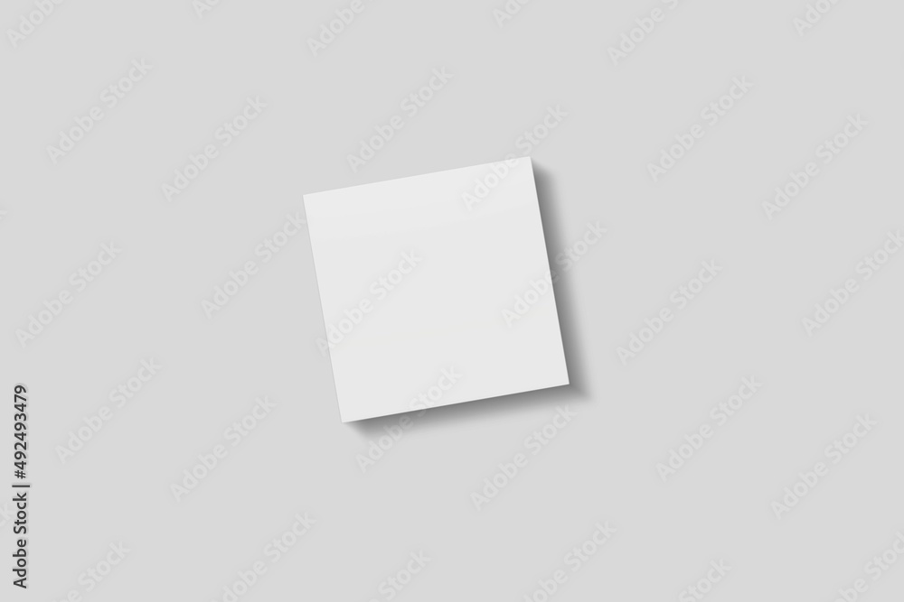 Blank Paper for Mockup. 3D Render. Blank Paper for Mockup. 3D Render.