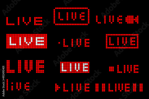 Live abstract geometric shape design for digital media.