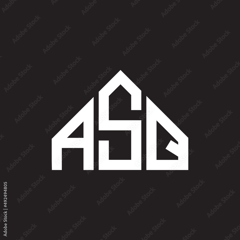 ASQ letter logo design. ASQ monogram initials letter logo concept. ASQ letter design in black background. ASQ letter logo design. ASQ monogram initials letter logo concept. ASQ letter design in black background.