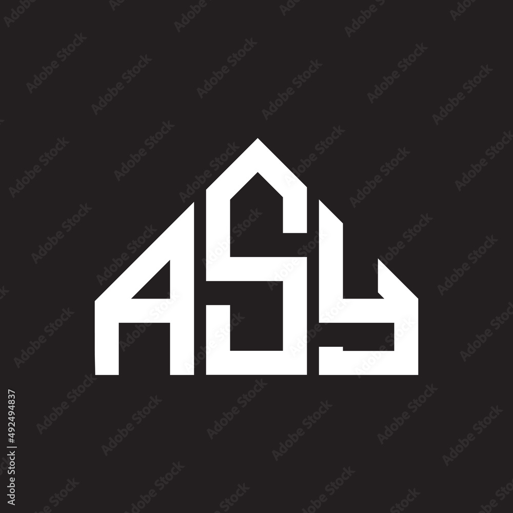 ASY letter logo design. ASY monogram initials letter logo concept. ASY letter design in black background. ASY letter logo design. ASY monogram initials letter logo concept. ASY letter design in black background.