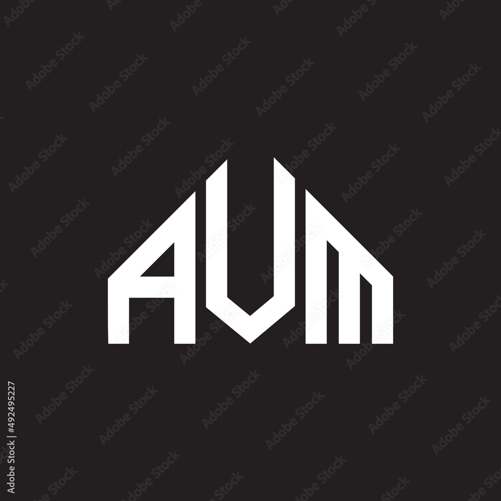 AVM letter logo design. AVM monogram initials letter logo concept. AVM letter design in black background. AVM letter logo design. AVM monogram initials letter logo concept. AVM letter design in black background.
