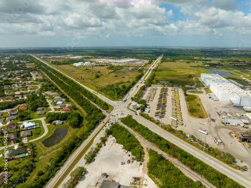 Industrial to residential landscape in Fort Pierce FL © Felix Mizioznikov