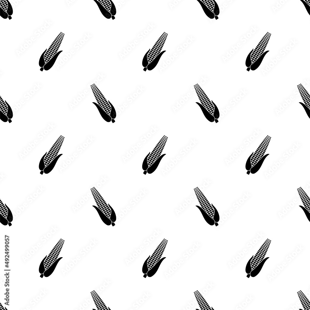 Corn Icon Seamless Pattern, Food Icon, Corn Corn Icon Seamless Pattern, Food Icon, Corn