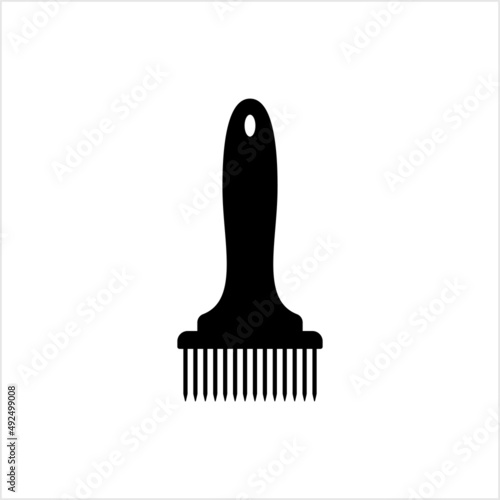 Meat Tenderizer Tool Icon, Meat Mallet, Meat Pounder For Tenderize Slab Of Meat
