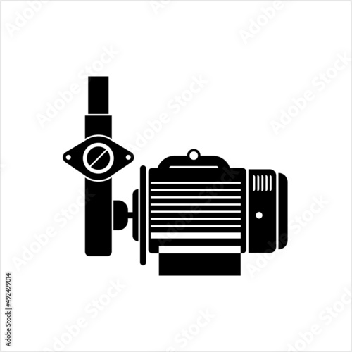 Water Pump Icon, Water Lifting Pump Icon