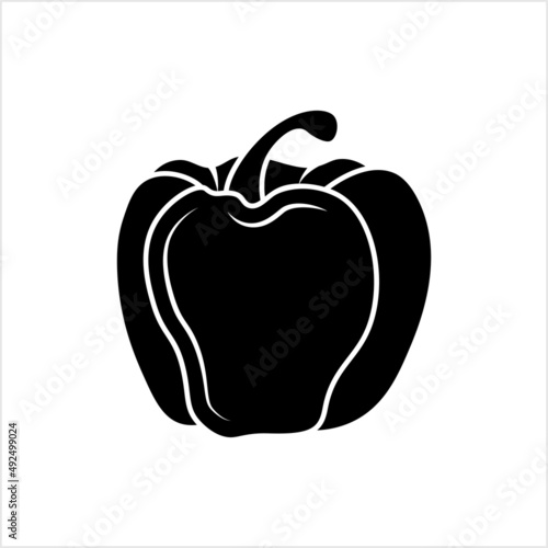 Capsicum Icon, Pepper Icon, Bell Pepper Icon