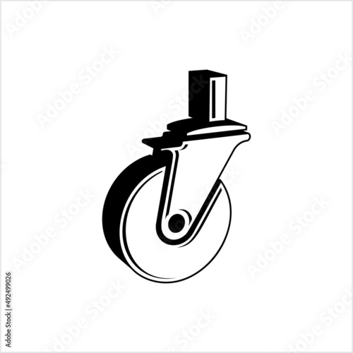 Caster Wheel Icon, Multipurpose Wheel