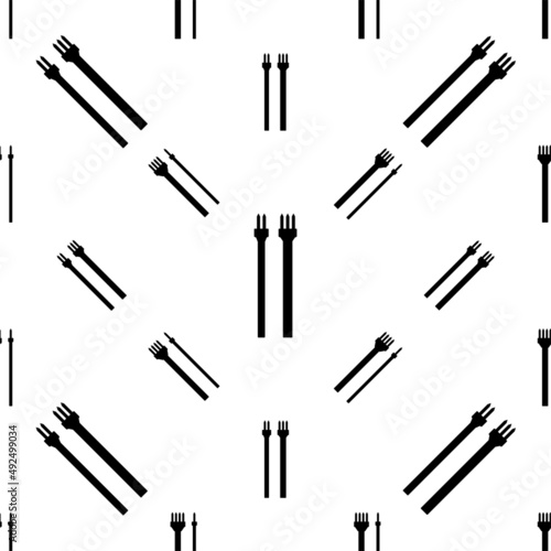 Leather Prong Tool Icon Seamless Pattern, Leather Craft Tool, Hole Punch Tool