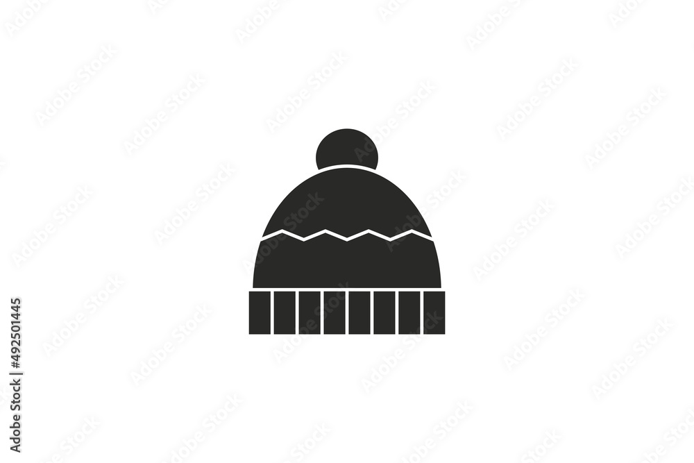 Winter hat icon. Vector illustration. Winter hat icon. Vector illustration.