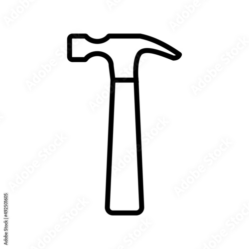 hammer tool icon vector