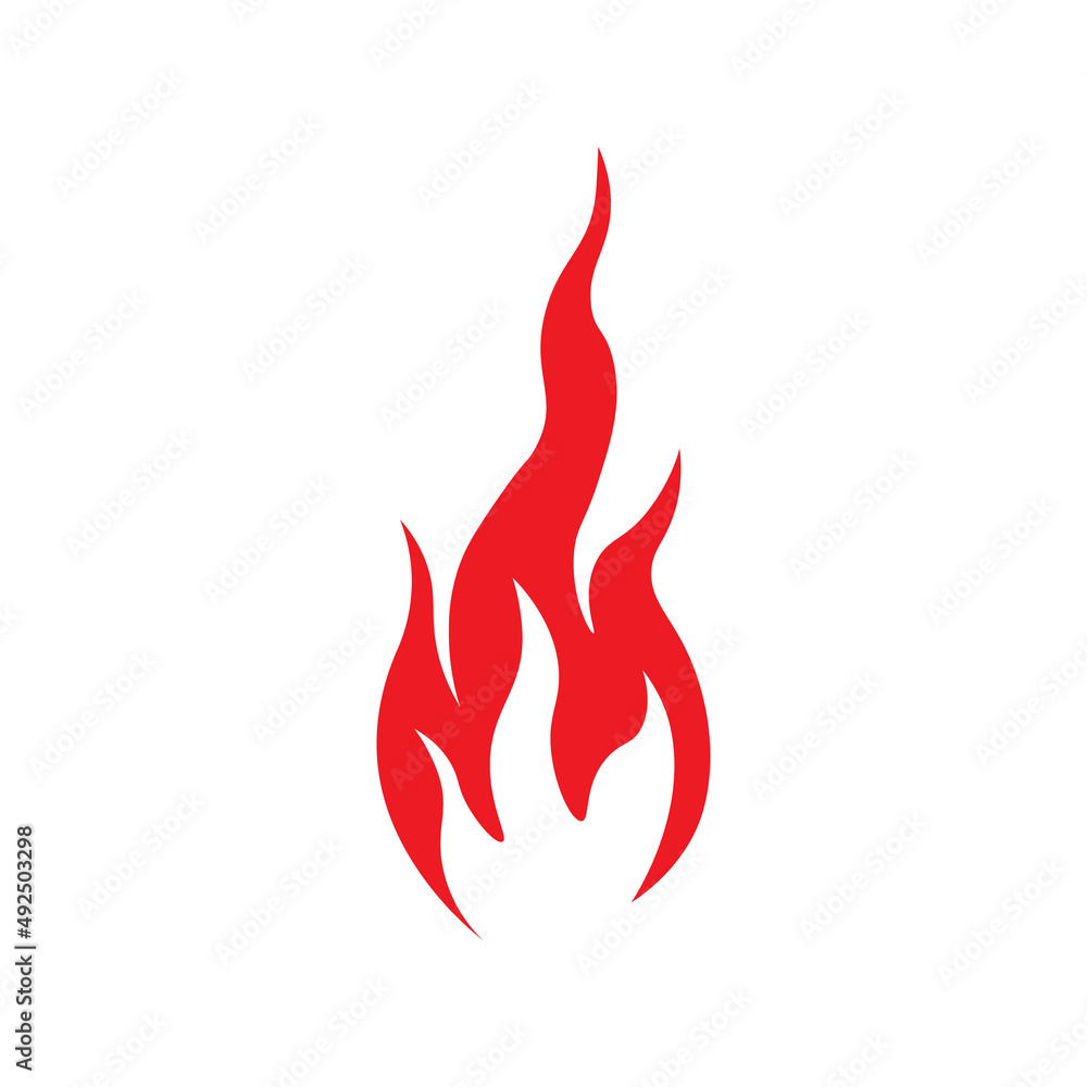 Fire flames on a white background. Fire flames on a white background.