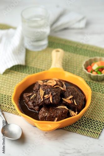 Daging Hitam Palembang or Black Meat Malbi, Jambi and Palembang Authentic Recipe