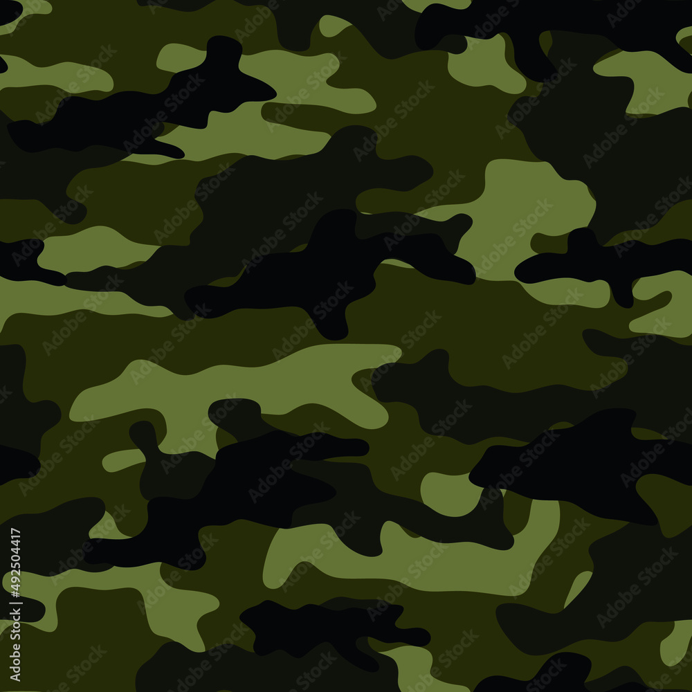 Fototapeta premium Hunting camouflage. Vector graphics. Cloth.