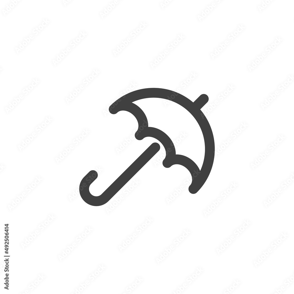 Umbrella line icon Umbrella line icon