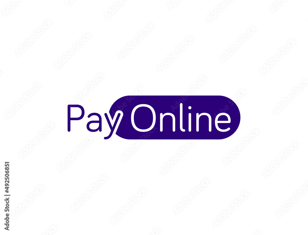 pay online icon logo, icon vector illustration 