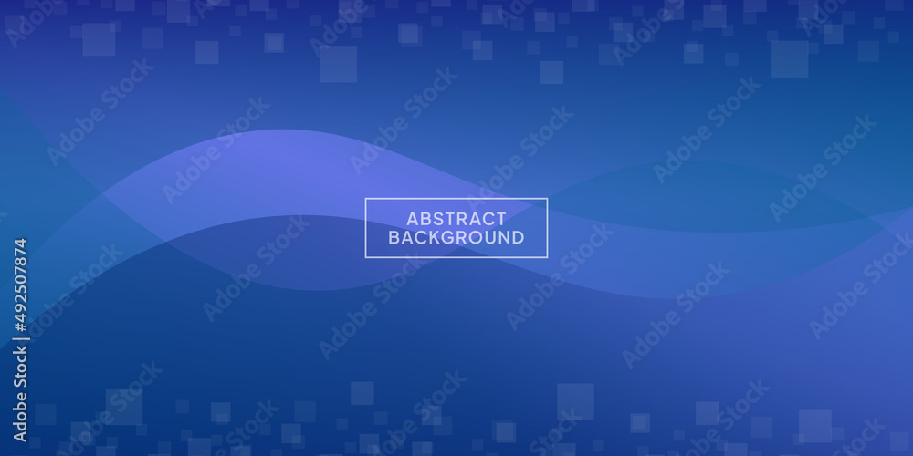 Abstract blue color background. Dynamic wave form. Vector illustration.