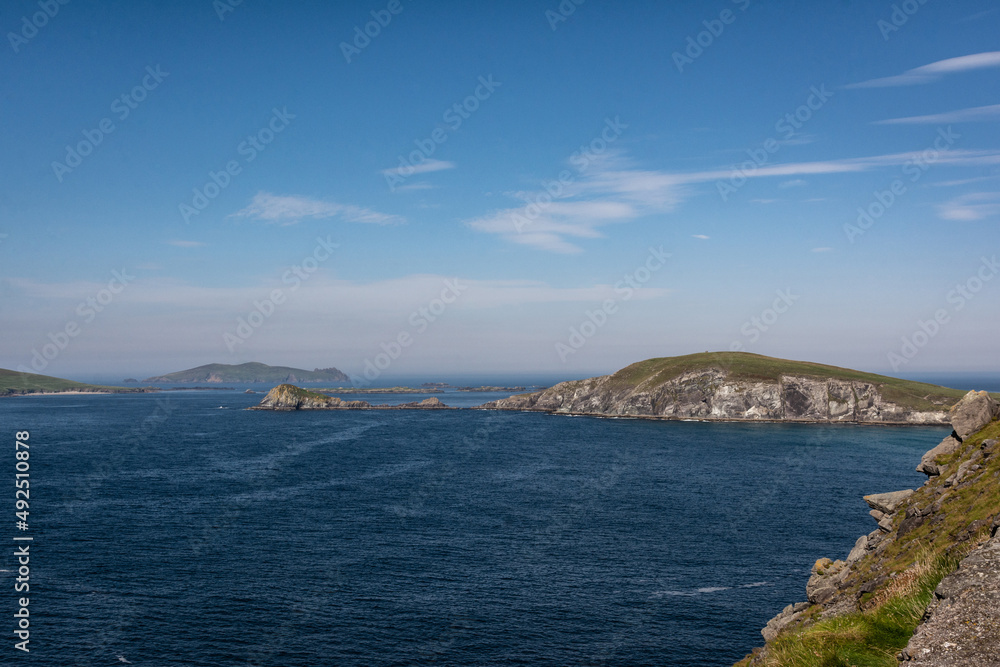 View of the Blasket Islands from the Dingle Peninsula, Dingle, Ireland
