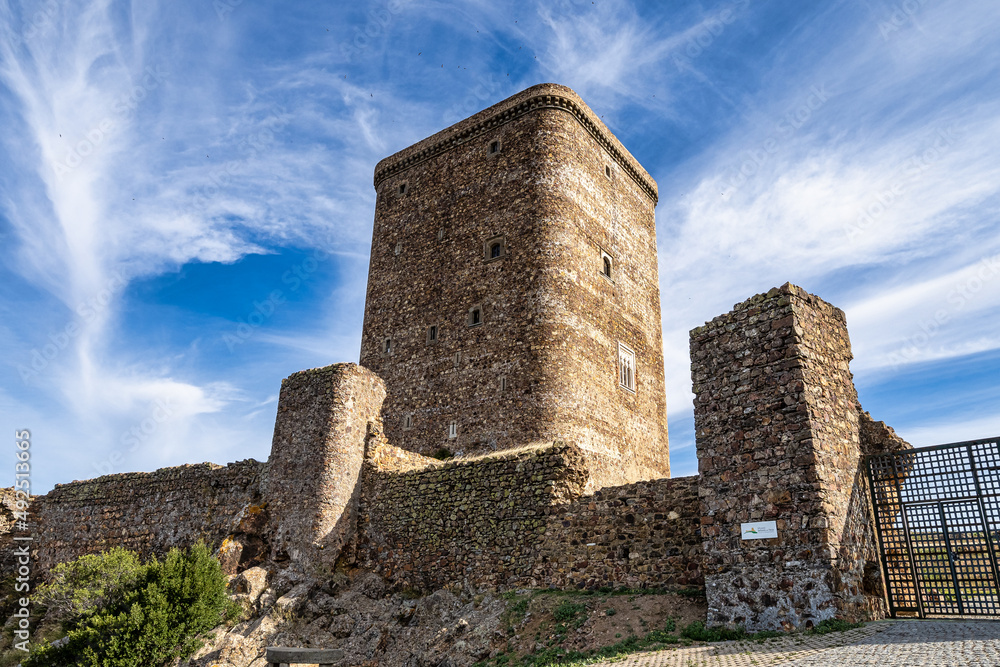 Ancient medieval castle in Feria. Extremadura. Spain. Ancient medieval castle in Feria. Extremadura. Spain.