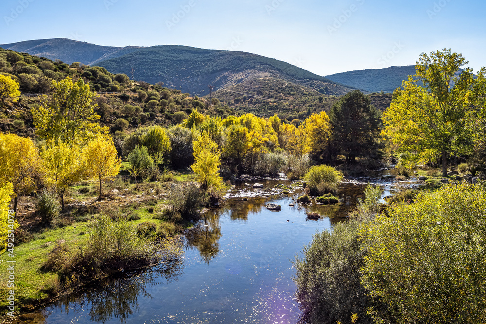 Landscape near Navacepeda. Sierra de Gredos. Navacepeda del Tormes. Avila. Spain. Europe.