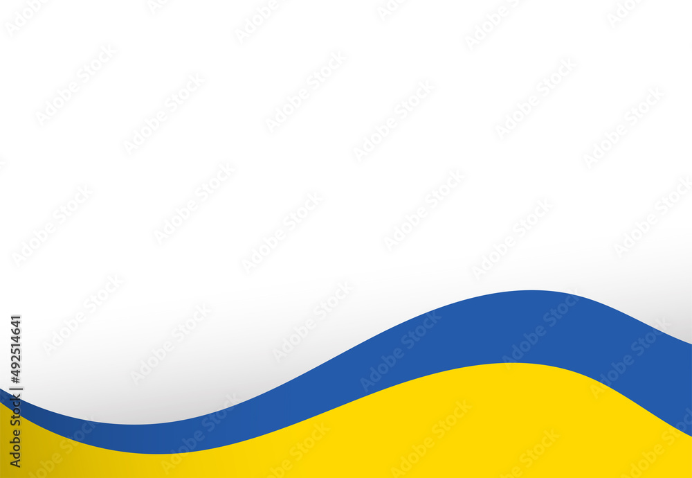Ukraine flag wave flowing flutter banner concept and copy space background vector illustration. Ukraine flag wave flowing flutter banner concept and copy space background vector illustration.