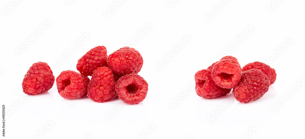 raspberry on a white background raspberry on a white background