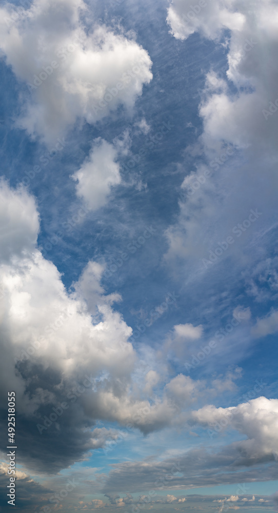 Fantastic clouds against blue sky, panorama Fantastic clouds against blue sky, panorama