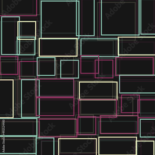 Offset Quads generative art background art illustration