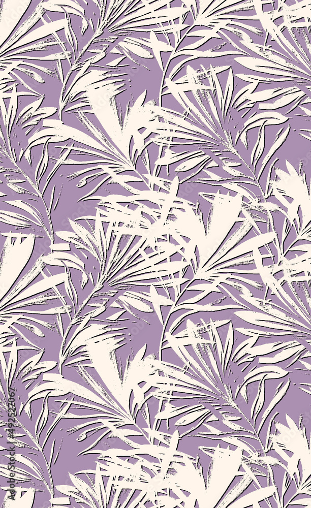 Seamless leaf pattern, texture floral print. Tropical illustration. Seamless leaf pattern, texture floral print. Tropical illustration.